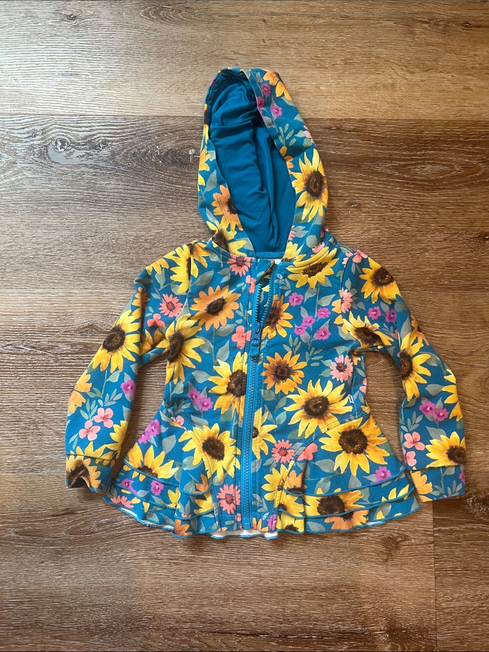 Play by Little Sleepies Sunflower Peplum Hoodie